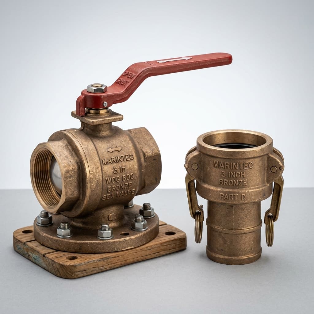 Nozzle Pemadam Kapal 3-Way (Fog & Jet)